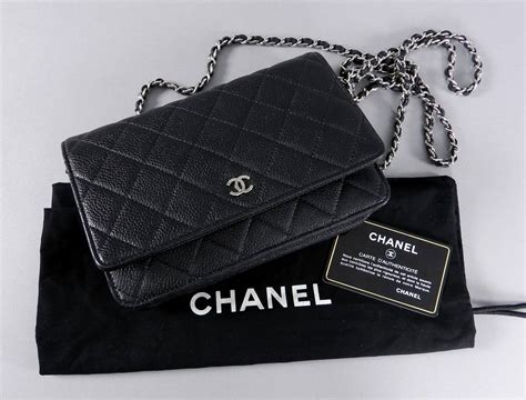 chanel patent black wallet on chain with silver hardware|Chanel wallet.